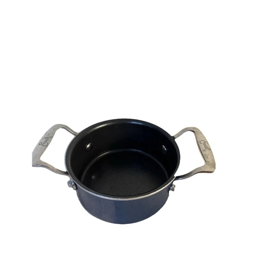 Emeril Lagasse 2 Cup Mini Saucepan Nonstick‎ Navy Blue Enamel Butter Warmer Pot